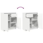Casa si Gradina - Mobilier - Comode si corpuri - Comode - Bufeta cu sertar alb 71x35x84 cm din lemn prelucrat - Infinity.ro