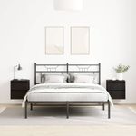 Casa si Gradina - Mobilier - Comode si corpuri - Noptiere - Noptiere de perete 2 buc Stejar negru 38x34x40 cm - Infinity.ro