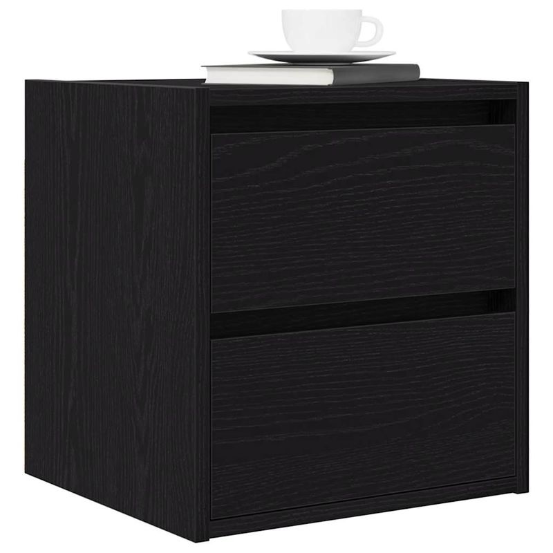 Casa si Gradina - Mobilier - Comode si corpuri - Noptiere - Noptiere de perete 2 buc Stejar negru 38x34x40 cm - Infinity.ro