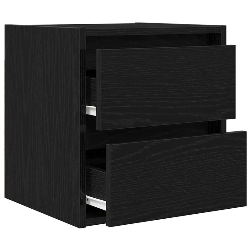 Casa si Gradina - Mobilier - Comode si corpuri - Noptiere - Noptiere de perete 2 buc Stejar negru 38x34x40 cm - Infinity.ro