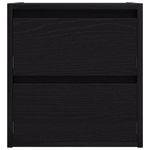 Casa si Gradina - Mobilier - Comode si corpuri - Noptiere - Noptiere de perete 2 buc Stejar negru 38x34x40 cm - Infinity.ro