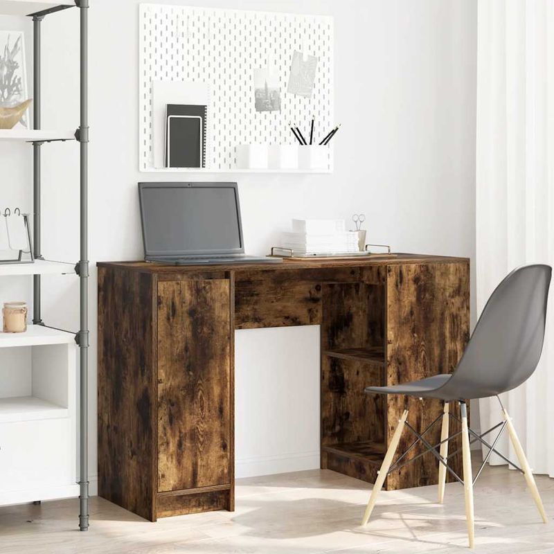 Casa si Gradina - Mobilier - Mese si birouri - Birouri - Birou Stejar afumat 120x42x76 cm Lemn prelucrat - Infinity.ro
