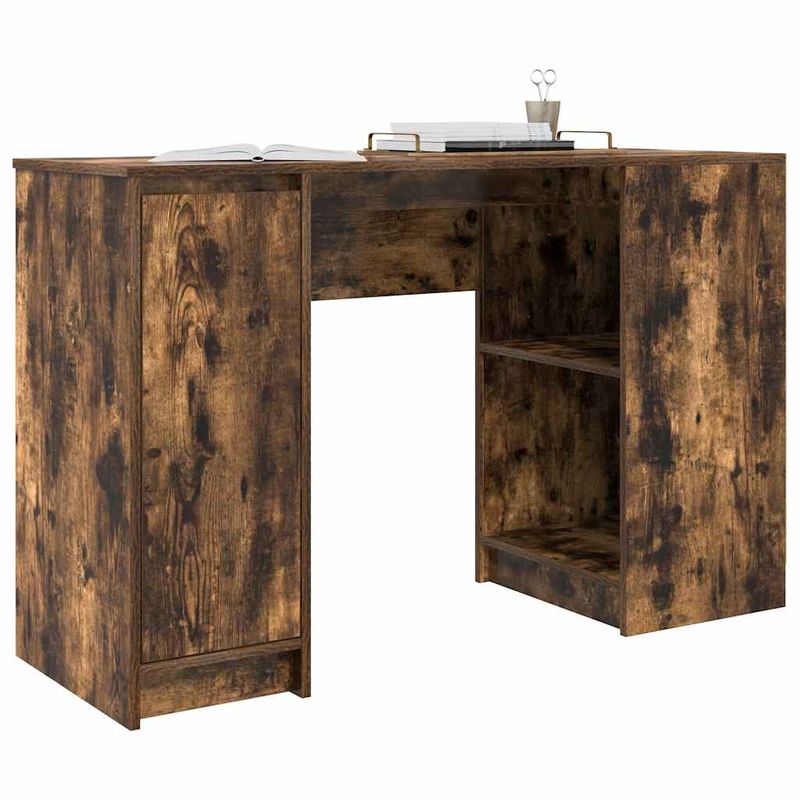 Casa si Gradina - Mobilier - Mese si birouri - Birouri - Birou Stejar afumat 120x42x76 cm Lemn prelucrat - Infinity.ro