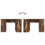 Casa si Gradina - Mobilier - Mese si birouri - Birouri - Birou Stejar afumat 120x42x76 cm Lemn prelucrat - Infinity.ro
