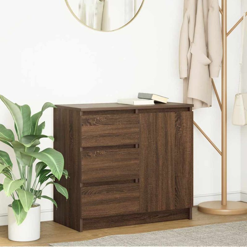 Casa si Gradina - Mobilier - Comode si corpuri - Comode - Bufeta cu sertar Stejar maro 71x35x65 cm Lemn prelucrat - Infinity.ro