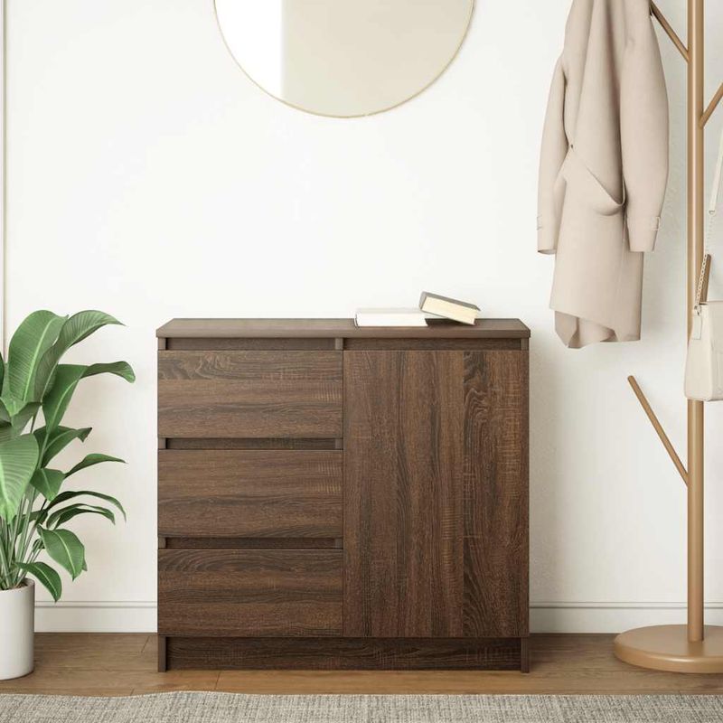 Casa si Gradina - Mobilier - Comode si corpuri - Comode - Bufeta cu sertar Stejar maro 71x35x65 cm Lemn prelucrat - Infinity.ro