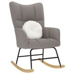 Casa si Gradina - Gradina si terasa - Balansoare si hamace - Balansoare - Scaun balansoar, gri taupe, material textil - Infinity.ro