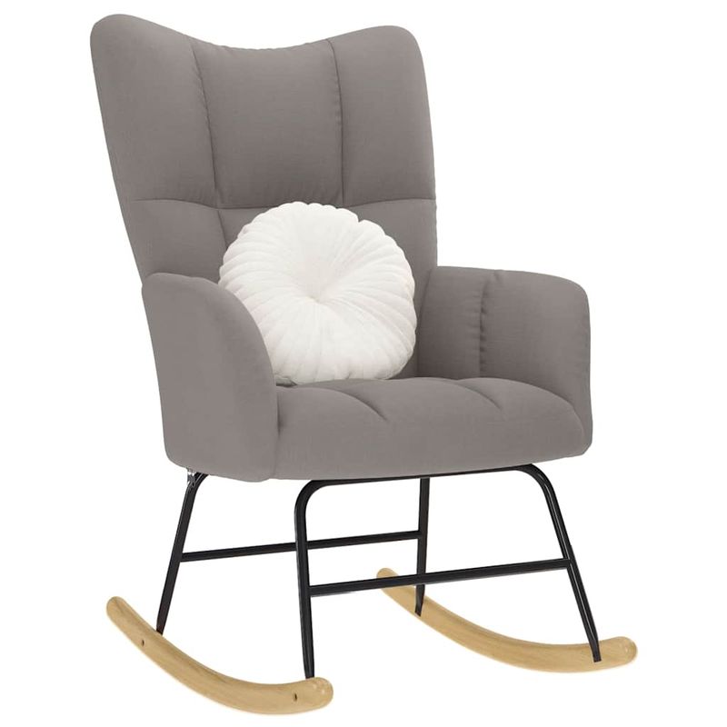 Casa si Gradina - Gradina si terasa - Balansoare si hamace - Balansoare - Scaun balansoar, gri taupe, material textil - Infinity.ro