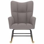 Casa si Gradina - Gradina si terasa - Balansoare si hamace - Balansoare - Scaun balansoar, gri taupe, material textil - Infinity.ro