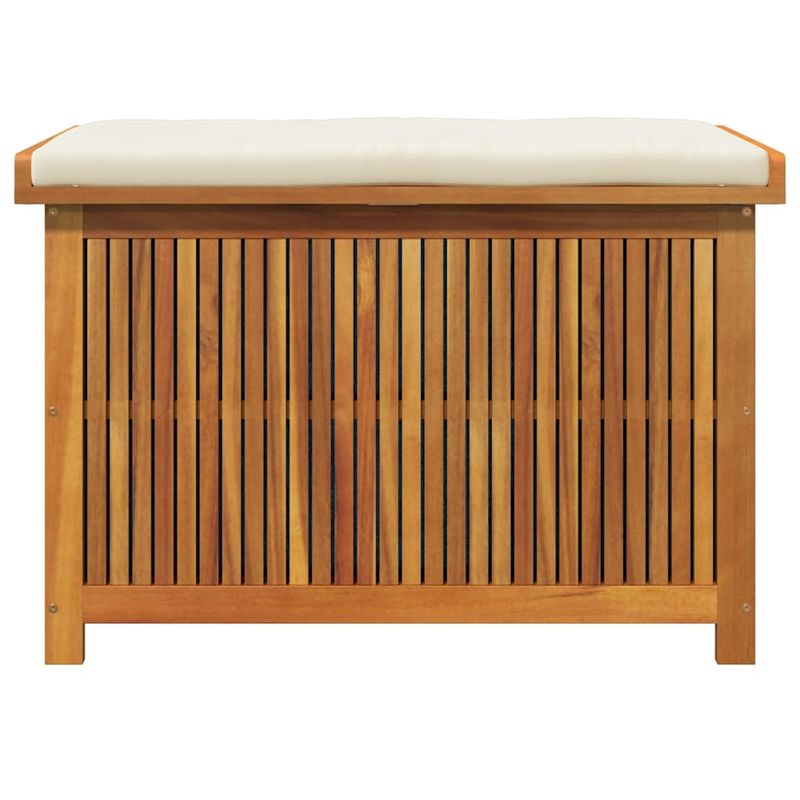 Casa si Gradina - Gradina si terasa - Mobilier exterior - Dulapuri si lazi depozitare exterior - Cutie de perne de exterior 90x50x60,5 cm lemn masiv de salcam, alb crem - Infinity.ro