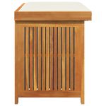 Casa si Gradina - Gradina si terasa - Mobilier exterior - Dulapuri si lazi depozitare exterior - Cutie de perne de exterior 90x50x60,5 cm lemn masiv de salcam, alb crem - Infinity.ro