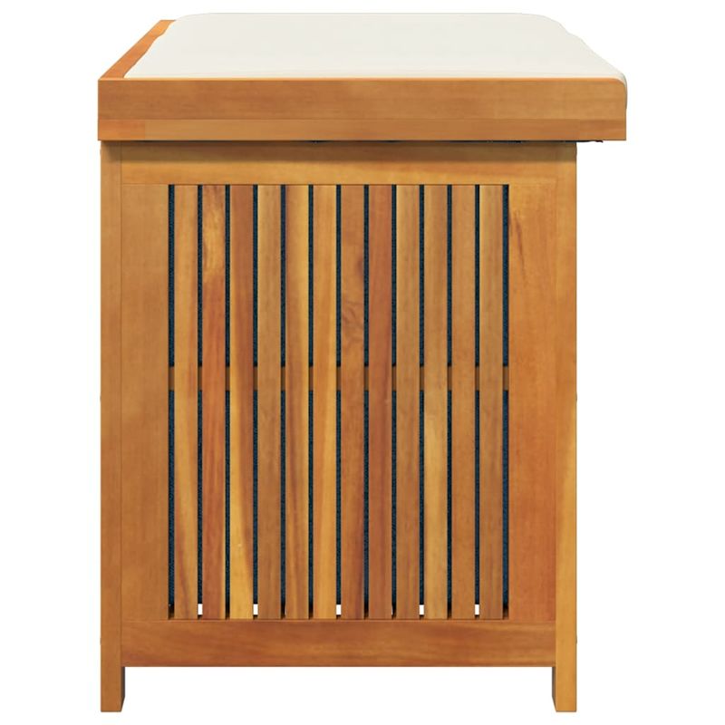 Casa si Gradina - Gradina si terasa - Mobilier exterior - Dulapuri si lazi depozitare exterior - Cutie de perne de exterior 90x50x60,5 cm lemn masiv de salcam, alb crem - Infinity.ro