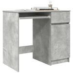 Casa si Gradina - Mobilier - Mese si birouri - Birouri - Birou Beton Gri 86x49x76 cm Lemn prelucrat - Infinity.ro