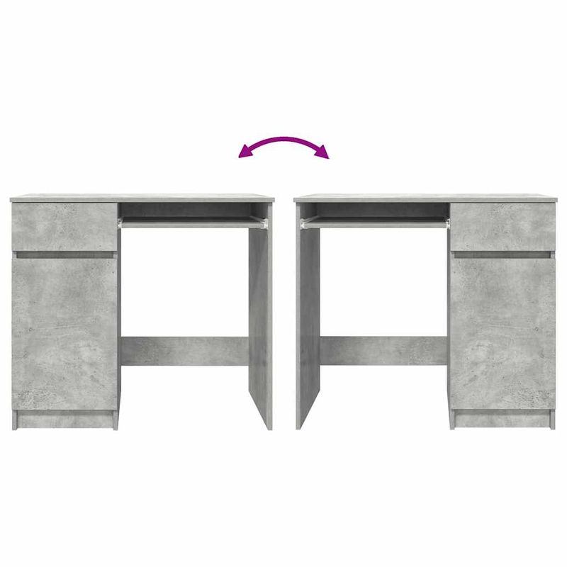 Casa si Gradina - Mobilier - Mese si birouri - Birouri - Birou Beton Gri 86x49x76 cm Lemn prelucrat - Infinity.ro