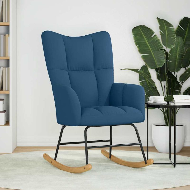 Casa si Gradina - Gradina si terasa - Balansoare si hamace - Balansoare - Scaun balansoar, albastru, material textil - Infinity.ro