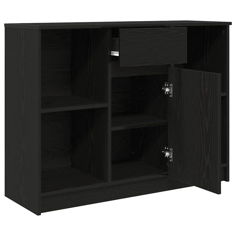 Casa si Gradina - Mobilier - Comode si corpuri - Comode - Bufeta cu sertar Stejar negru 101x35x76 cm Lemn prelucrat - Infinity.ro
