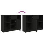 Casa si Gradina - Mobilier - Comode si corpuri - Comode - Bufeta cu sertar Stejar negru 101x35x76 cm Lemn prelucrat - Infinity.ro