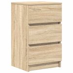 Casa si Gradina - Mobilier - Comode si corpuri - Noptiere - Noptiera cu 3 sertare Stejar Sonoma 39x35x65 cm - Infinity.ro