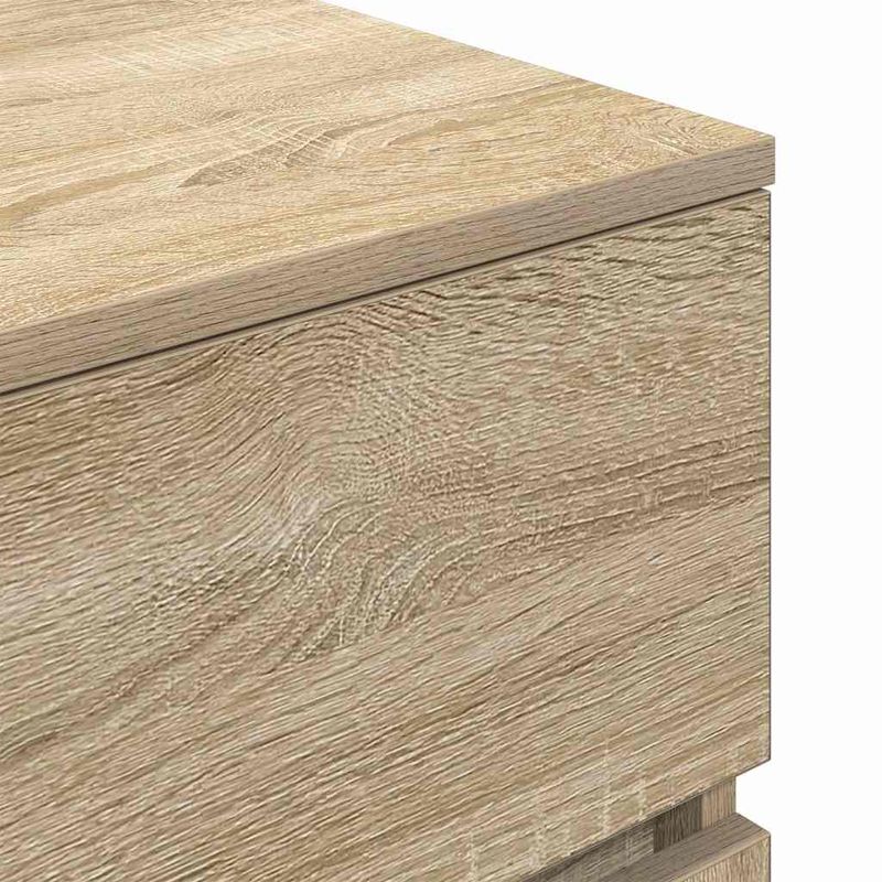 Casa si Gradina - Mobilier - Comode si corpuri - Noptiere - Noptiera cu 3 sertare Stejar Sonoma 39x35x65 cm - Infinity.ro
