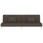Casa si Gradina - Mobilier - Canapele si coltare - Canapele - Canapea extensibila cu 2 locuri, 2 perne, maro, textil - Infinity.ro