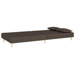 Casa si Gradina - Mobilier - Canapele si coltare - Canapele - Canapea extensibila cu 2 locuri, 2 perne, maro, textil - Infinity.ro