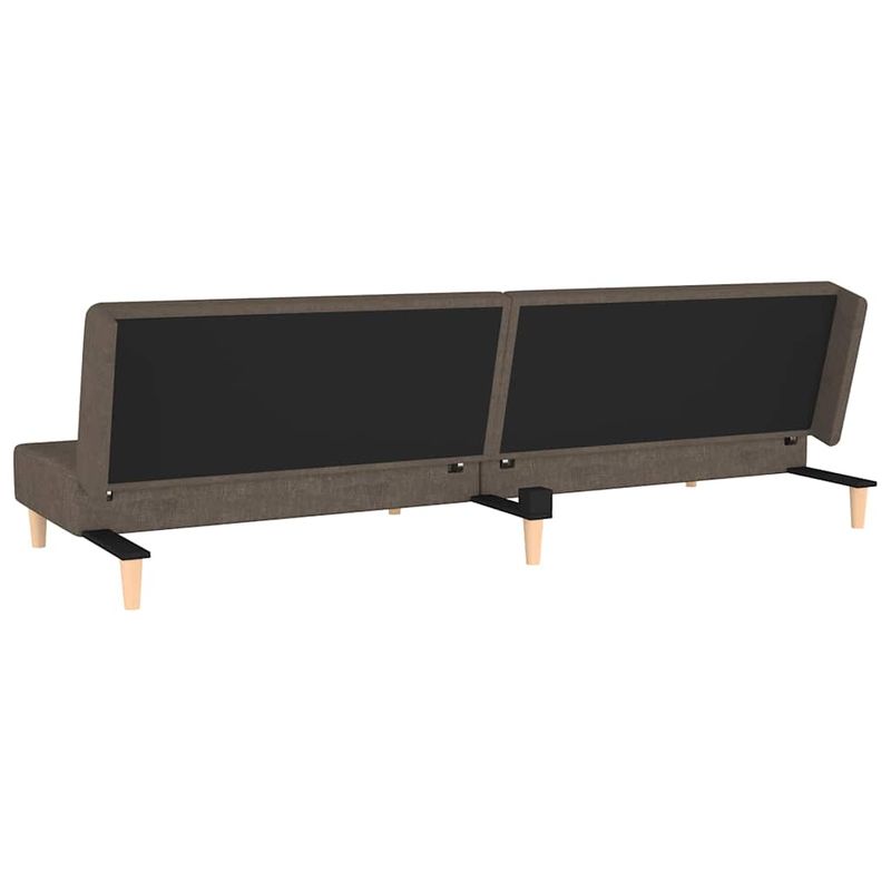 Casa si Gradina - Mobilier - Canapele si coltare - Canapele - Canapea extensibila cu 2 locuri, 2 perne, maro, textil - Infinity.ro