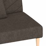 Casa si Gradina - Mobilier - Canapele si coltare - Canapele - Canapea extensibila cu 2 locuri, 2 perne, maro, textil - Infinity.ro