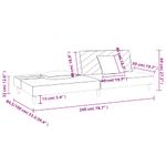 Casa si Gradina - Mobilier - Canapele si coltare - Canapele - Canapea extensibila cu 2 locuri, 2 perne, maro, textil - Infinity.ro