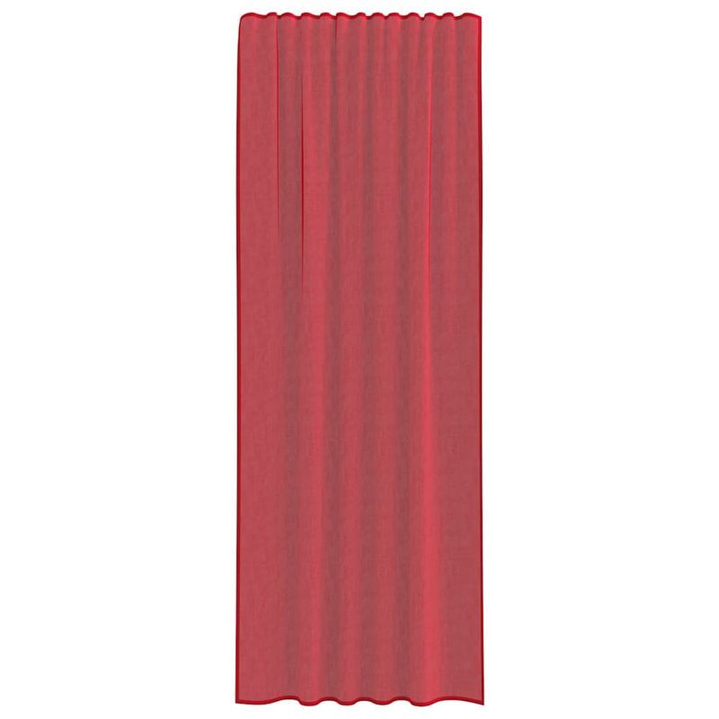 Casa si Gradina - Textile si covoare - Perdele si draperii - Perdele - Perdele Voile cu Bucle 2 buc Rosu Vin 140x260 cm - Infinity.ro