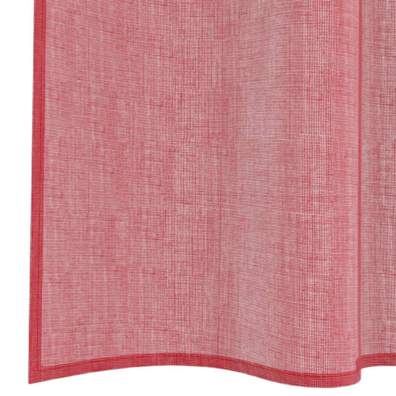 Casa si Gradina - Textile si covoare - Perdele si draperii - Perdele - Perdele Voile cu Bucle 2 buc Rosu Vin 140x260 cm - Infinity.ro