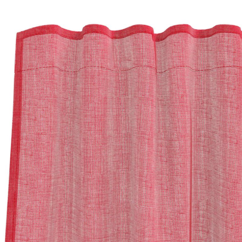 Casa si Gradina - Textile si covoare - Perdele si draperii - Perdele - Perdele Voile cu Bucle 2 buc Rosu Vin 140x260 cm - Infinity.ro