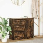 Casa si Gradina - Mobilier - Comode si corpuri - Comode - Bufeta cu sertar stejar afumat 71x35x65 cm lemn de stratificat - Infinity.ro
