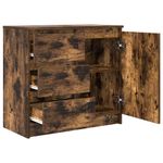 Casa si Gradina - Mobilier - Comode si corpuri - Comode - Bufeta cu sertar stejar afumat 71x35x65 cm lemn de stratificat - Infinity.ro