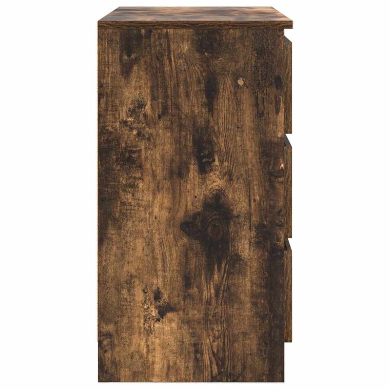 Casa si Gradina - Mobilier - Comode si corpuri - Comode - Bufeta cu sertar stejar afumat 71x35x65 cm lemn de stratificat - Infinity.ro