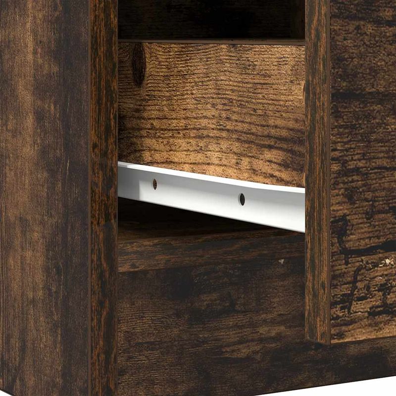 Casa si Gradina - Mobilier - Comode si corpuri - Comode - Bufeta cu sertar stejar afumat 71x35x65 cm lemn de stratificat - Infinity.ro