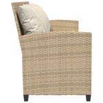 Casa si Gradina - Gradina si terasa - Mobilier exterior - Canapele si fotolii gradina - Canapea de gradina cu 5 locuri cu perne din polirattan bej, bej și alb crem - Infinity.ro