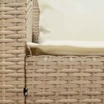 Casa si Gradina - Gradina si terasa - Mobilier exterior - Canapele si fotolii gradina - Canapea de gradina cu 5 locuri cu perne din polirattan bej, bej și alb crem - Infinity.ro