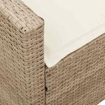Casa si Gradina - Gradina si terasa - Mobilier exterior - Canapele si fotolii gradina - Canapea de gradina cu 5 locuri cu perne din polirattan bej, bej și alb crem - Infinity.ro