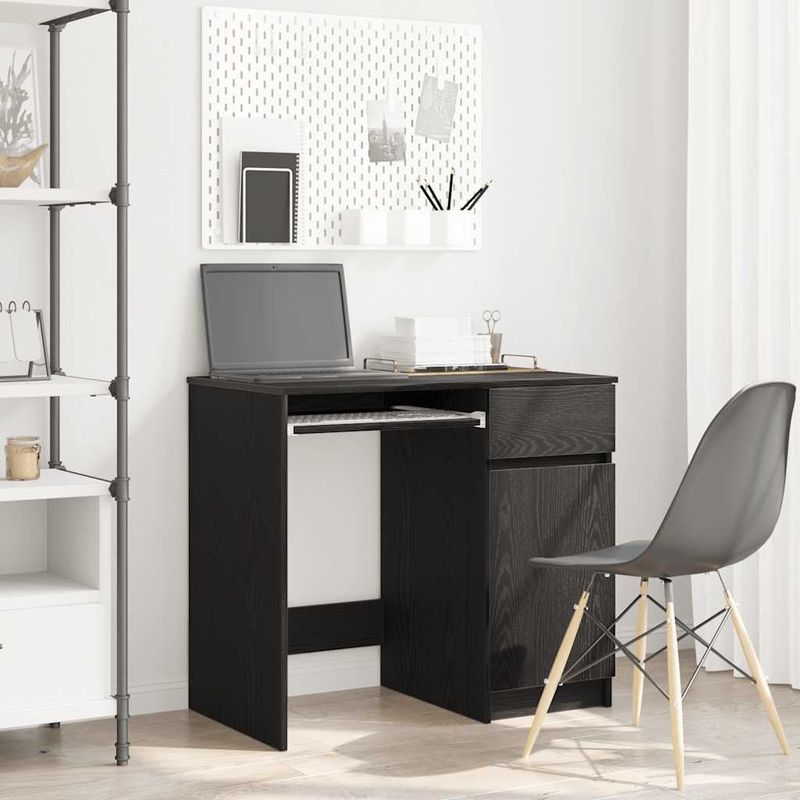 Casa si Gradina - Mobilier - Mese si birouri - Birouri - Birou Stejar negru 86x49x76 cm Lemn prelucrat - Infinity.ro