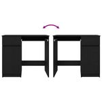 Casa si Gradina - Mobilier - Mese si birouri - Birouri - Birou Stejar negru 86x49x76 cm Lemn prelucrat - Infinity.ro