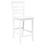 Casa si Gradina - Mobilier - Scaune si fotolii - Scaune - Scaune de bar 2 buc din cauciuc din lemn masiv alb - Infinity.ro