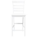 Casa si Gradina - Mobilier - Scaune si fotolii - Scaune - Scaune de bar 2 buc din cauciuc din lemn masiv alb - Infinity.ro