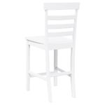 Casa si Gradina - Mobilier - Scaune si fotolii - Scaune - Scaune de bar 2 buc din cauciuc din lemn masiv alb - Infinity.ro