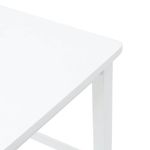 Casa si Gradina - Mobilier - Scaune si fotolii - Scaune - Scaune de bar 2 buc din cauciuc din lemn masiv alb - Infinity.ro