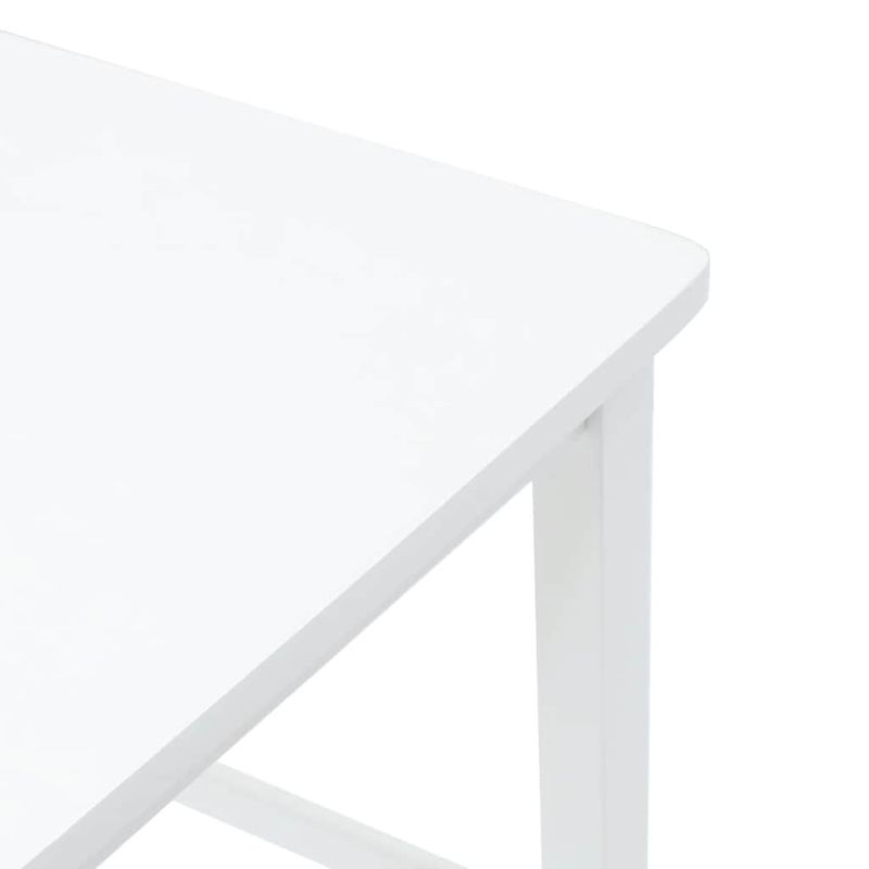 Casa si Gradina - Mobilier - Scaune si fotolii - Scaune - Scaune de bar 2 buc din cauciuc din lemn masiv alb - Infinity.ro