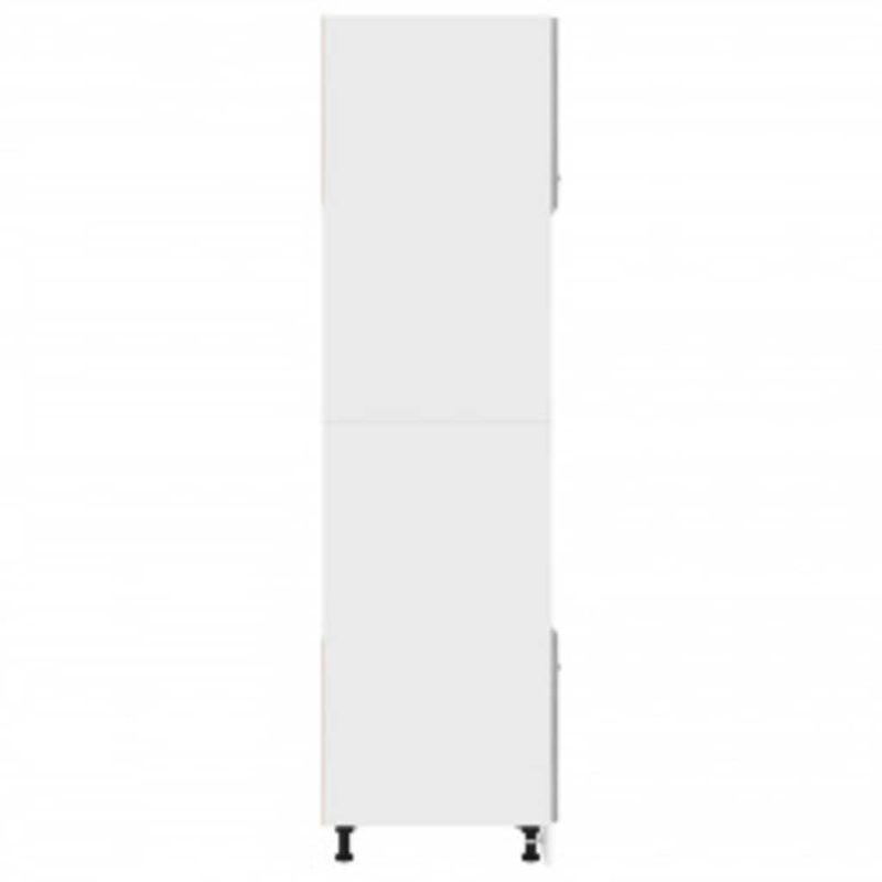 Casa si Gradina - Mobilier - Comode si corpuri - Corpuri bucatarie - Dulap cuptor microunde, gri sonoma, 60x57x207cm, lemn prelucrat - Infinity.ro