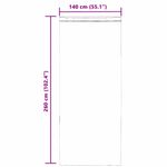 Casa si Gradina - Textile si covoare - Perdele si draperii - Perdele - Perdele Voile cu Bucle 2 buc Alb 140x260 cm - Infinity.ro