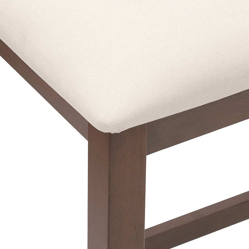 Casa si Gradina - Mobilier - Scaune si fotolii - Scaune - Scaune de bar cu perne 2 buc din cauciuc din lemn masiv maro - Infinity.ro