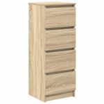 Casa si Gradina - Mobilier - Comode si corpuri - Comode - Bufeta Stejar Sonoma 37,5x35x99 cm Lemn prelucrat - Infinity.ro