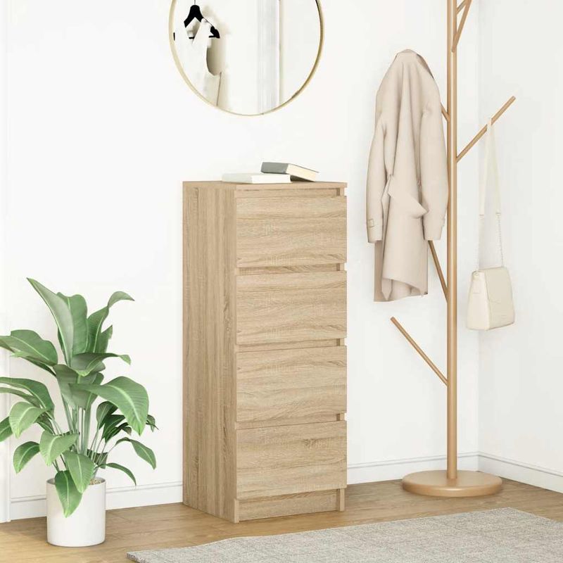 Casa si Gradina - Mobilier - Comode si corpuri - Comode - Bufeta Stejar Sonoma 37,5x35x99 cm Lemn prelucrat - Infinity.ro